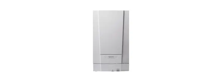 Baxi 600 combi boiler with slim casing designed for small homes and cupboards.