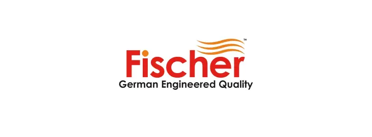 Fischer brand logo showing German-engineered electric boiler and heating technology.