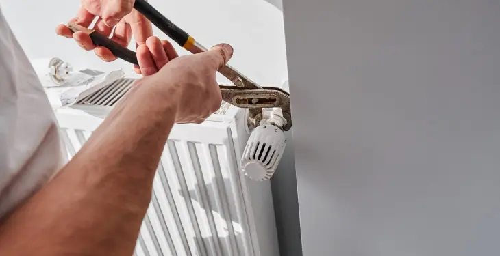 Leaking Radiator Valve (Lockshield)