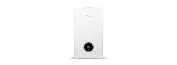 Worcester Bosch Greenstar combi boiler front view, modern high efficiency boiler for homes
