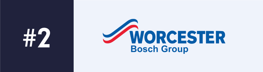  empresa do Reino Unido Worcester Bosch fornece algumas das grandes caldeiras Combi